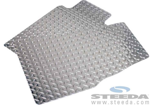 Diamond Plate Aluminum Floor Mats - 05-09